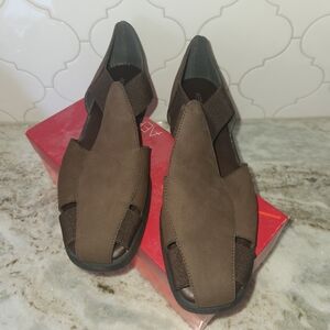 Aerosoles Women Brown Leather Shoes Size 10